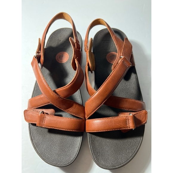 FitBrown Strappy Sandals - Picture 1 of 8